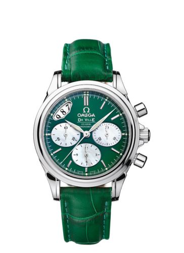 Omega De Ville Co-Axial 35 Chronograph Stainless Steel / Green